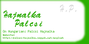 hajnalka palcsi business card